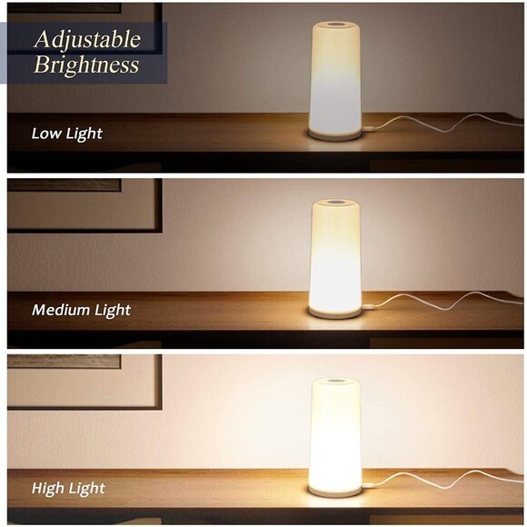 Table Lamp - Touch Sensor Bedside Lamp, Dimmable - Picture 3 of 6